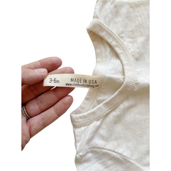 Childhoods Natural Basic Tee Size 3-6m - Picture 3 of 3